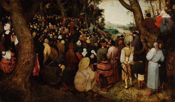 The Sermon of Saint John the Baptist. Artist: Bruegel (Brueghel), Pieter, the Elder (ca 1525-1569)