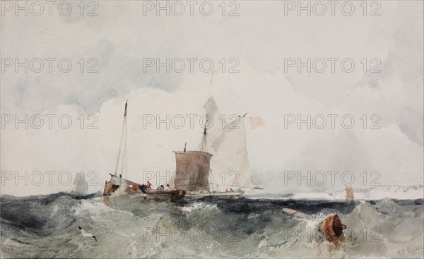 At the English Coast. Artist: Bonington, Richard Parkes (1802-1828)