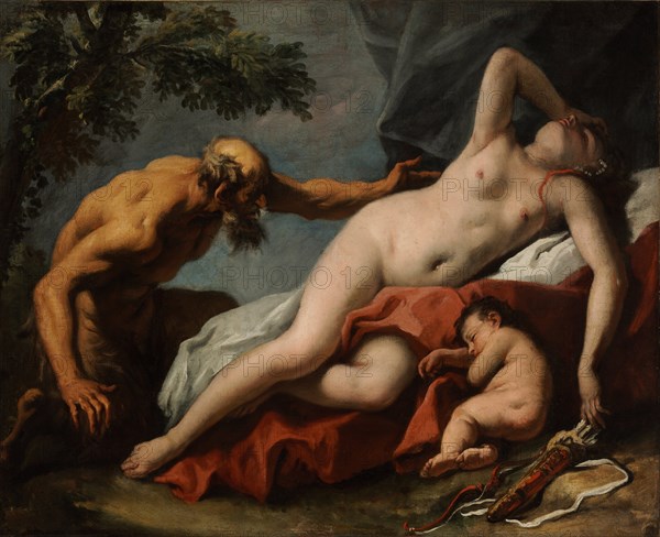 Venus and Satyr. Artist: Ricci, Sebastiano (1659-1734)