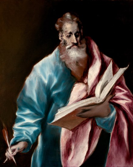 Saint Matthew the Evangelist. Artist: El Greco, Dominico (1541-1614)