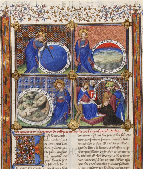 The Creation (From: Livre des propiétés des choses by Barthélémy l'Anglais). Artist: Anonymous