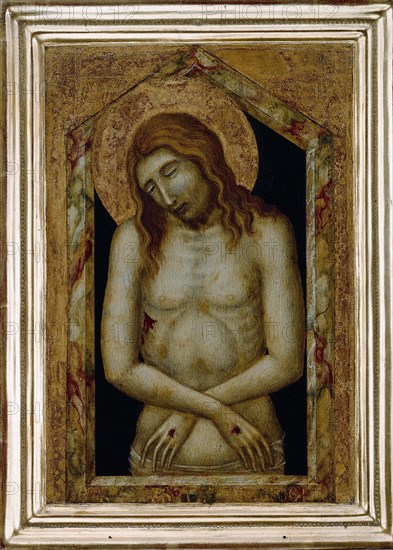 Christ as the Suffering Redeemer. Artist: Lorenzetti, Pietro (ca 1300-ca 1348)