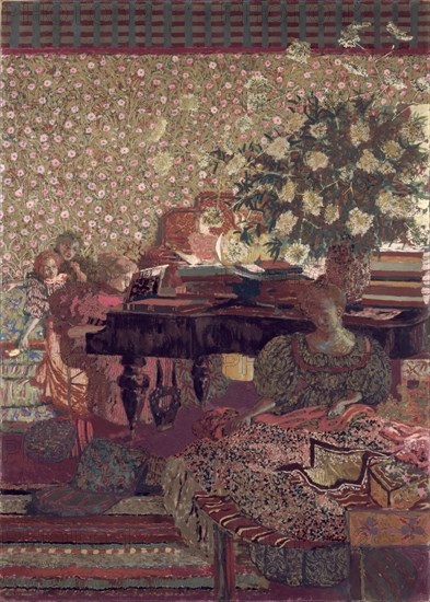 The Privacy. Decoration for the Library of Dr. Vaquez. Artist: Vuillard, Édouard (1868-1940)