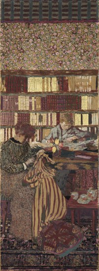 The Privacy. Decoration for the Library of Dr. Vaquez. Artist: Vuillard, Édouard (1868-1940)