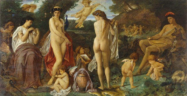 The Judgement of Paris. Artist: Feuerbach, Anselm (1829-1880)