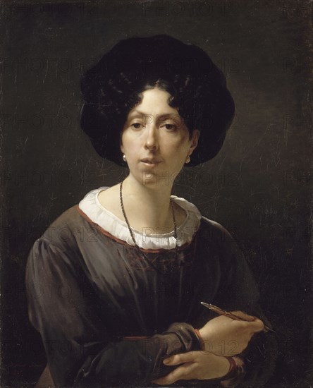 Self-Portrait. Artist: Haudebourt-Lescot, Hortense (1784-1845)