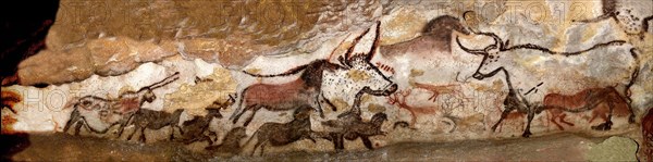 Panel of the Unicorn (Panel of the Black Bear) at Lascaux. Artist: Art of the Upper Paleolithic