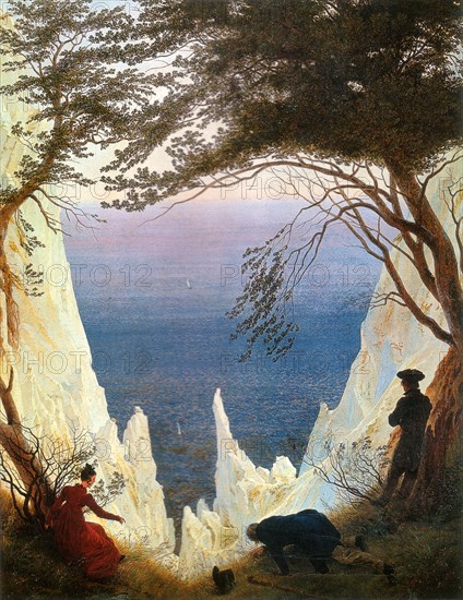 Chalk Cliffs on Rügen. Artist: Friedrich, Caspar David (1774-1840)