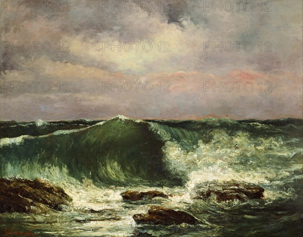 The Wave. Artist: Courbet, Gustave (1819-1877)