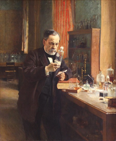 Louis Pasteur. Artist: Edelfelt, Albert Gustaf Aristides (1854-1905)