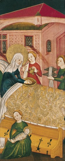 The Birth of the Virgin. Artist: Master of Konstanz (active ca 1430)