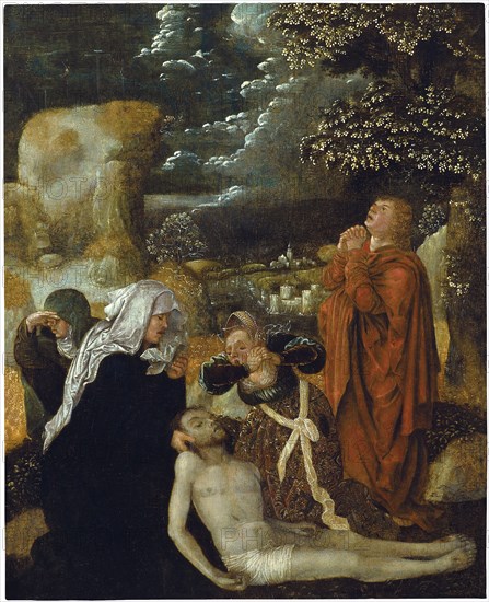 The Lamentation over Christ. Artist: Apt, Ulrich, the Elder (1460-1532)