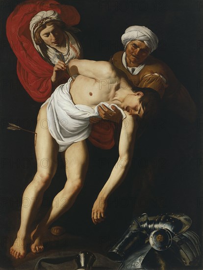 The Saints Sebastian, Irene and her Maid. Artist: Baburen, Dirck (Theodor), van (1595-1624)