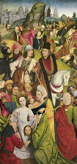 Saint Veronica and a Group of Knights. Artist: Baegert, Derick (ca 1440-after 1502)