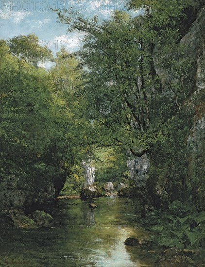 The Stream. Artist: Courbet, Gustave (1819-1877)