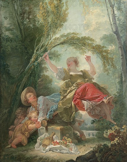 The Seesaw. Artist: Fragonard, Jean Honoré (1732-1806)