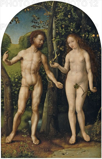 Adam and Eve. Artist: Gossaert, Jan (ca. 1478-1532)