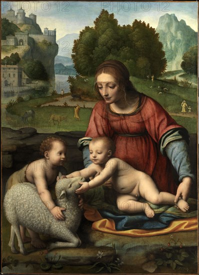 The Virgin and Child with the Infant Saint John. Artist: Luini, Bernardino (ca. 1480-1532)