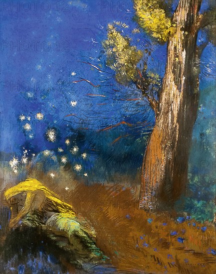 The Death of Buddha (La Mort de Bouddha). Artist: Redon, Odilon (1840-1916)