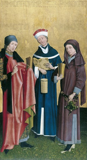 Saints Cosmas, Damian and Pantaleon. Artist: Master of Cologne (active ca 1500)