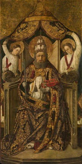 Saint Peter Enthroned. Artist: Osona (Orsona), Rodrigo de (active 1465-1514)