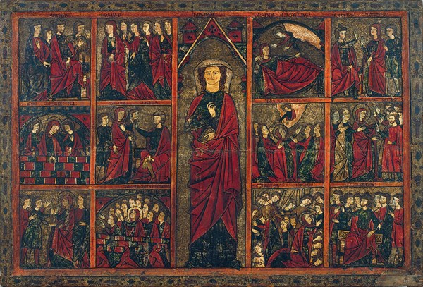 Saint Ursula with Scenes from her Life. Artist: Master of Bierge (active ca 1285-1300)