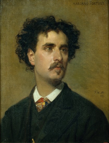 Portrait of Marià Fortuny. Artist: Madrazo y Kuntz, Federico de (1815-1894)