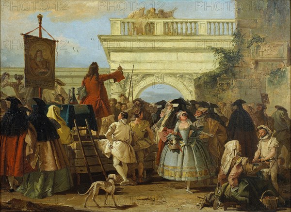 The Charlatan. Artist: Tiepolo, Giandomenico (1727-1804)