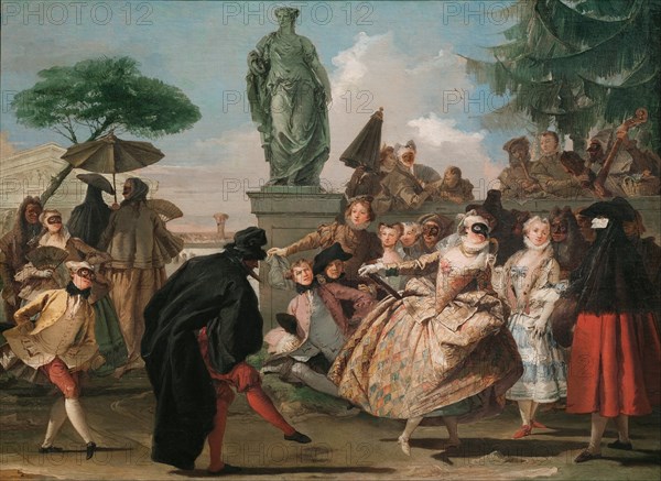 The Minuet. Artist: Tiepolo, Giandomenico (1727-1804)