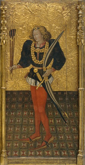 Saint Sebastian. Artist: Ferrer, Jaume (active 1430-1461)