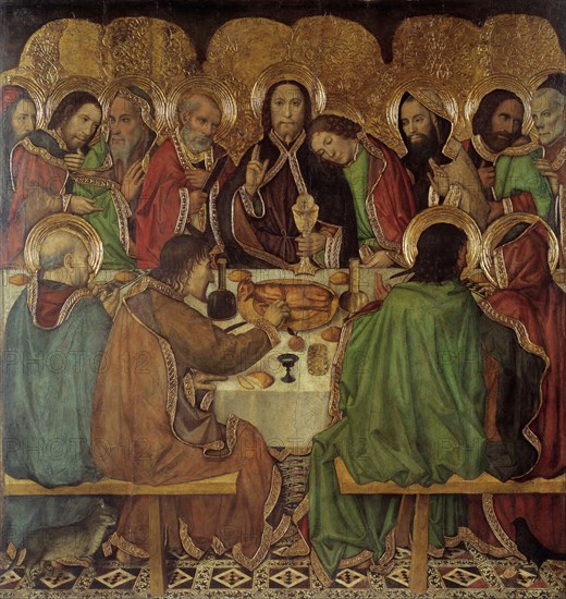 The Last Supper. Artist: Huguet, Jaume (1412-1492)