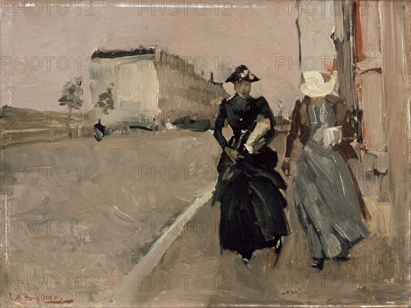 Gust of wind. Artist: Breitner, George Hendrik (1857-1923)