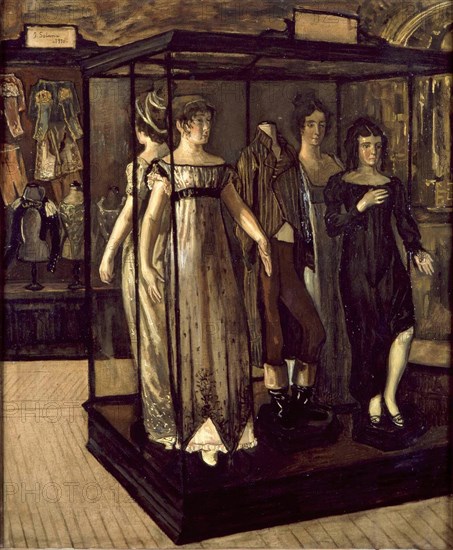 Shop Windows. Artist: Solana, José (1886-1945)