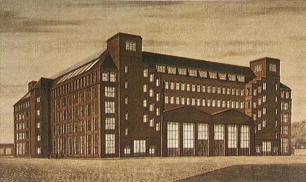 AEG High Tension Factory, Berlin. Artist: Behrens, Peter (1868-1940)