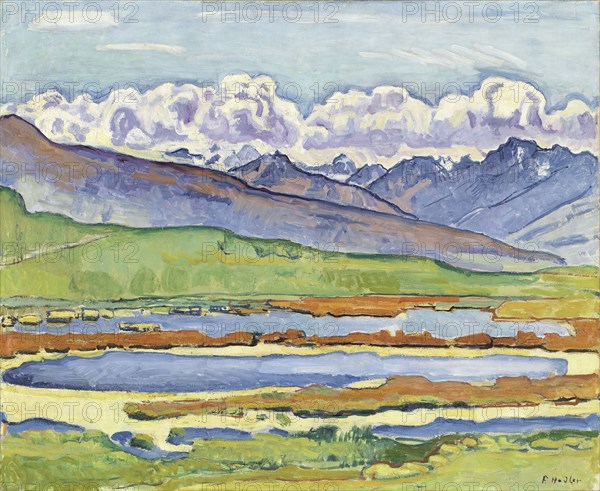 Landscape at Montana. Artist: Hodler, Ferdinand (1853-1918)