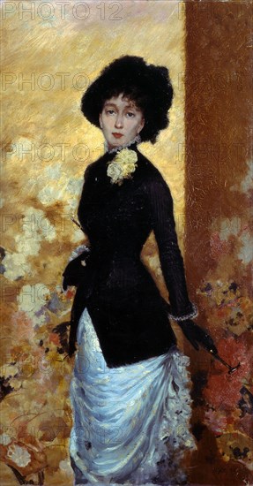 Portrait of a Woman. Artist: De Nittis, Giuseppe (1846-1884)