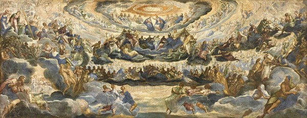 The Coronation of the Virgin (Paradise). Artist: Tintoretto, Jacopo (1518-1594)