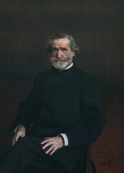 Portrait of Giuseppe Verdi. Artist: Boldini, Giovanni (1842-1931)