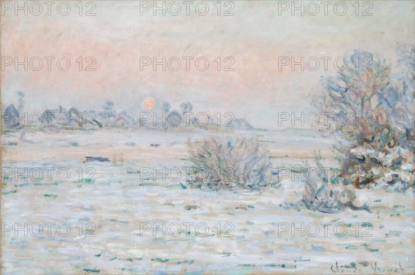Winter Sun at Lavacourt. Artist: Monet, Claude (1840-1926)