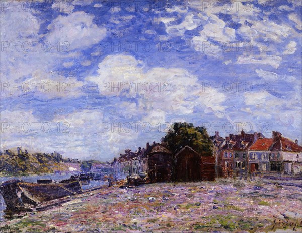 The Loing at Saint-Mammès. Artist: Sisley, Alfred (1839-1899)