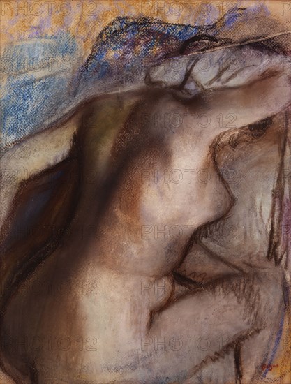 After the Bath, Woman Drying Herself. Artist: Degas, Edgar (1834-1917)