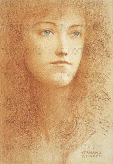 A Young Englishwoman. Artist: Khnopff, Fernand (1858-1921)