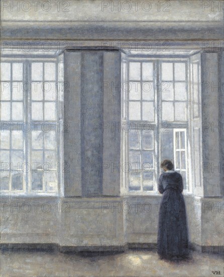 The Tall Windows. Artist: Hammershøi, Vilhelm (1864-1916)