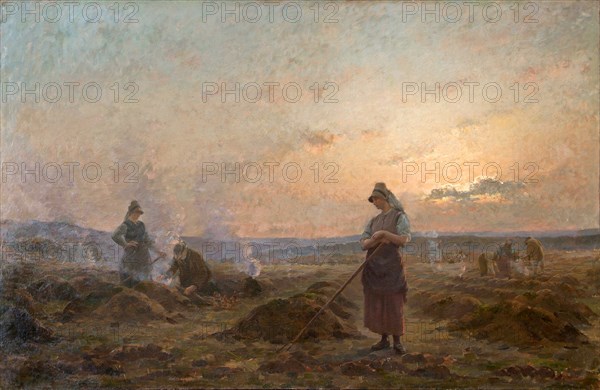 Evening in the Ardennes. Artist: Raeymaekers, Jules (1833-1904)