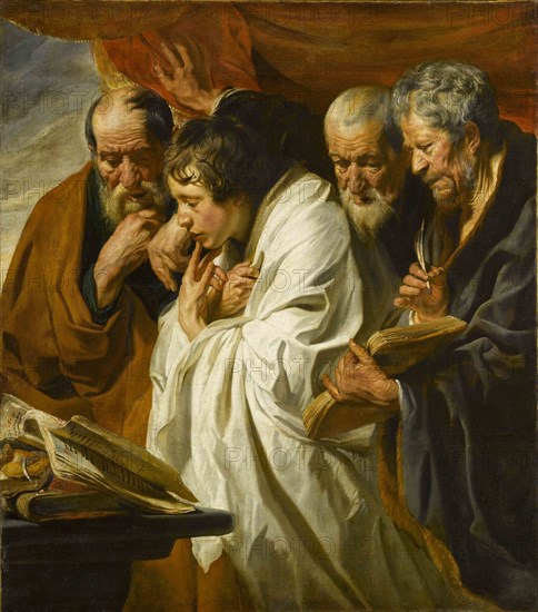 The Four Evangelists. Artist: Jordaens, Jacob (1593-1678)