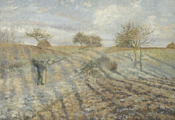 Hoarfrost (Gelée blanche). Artist: Pissarro, Camille (1830-1903)