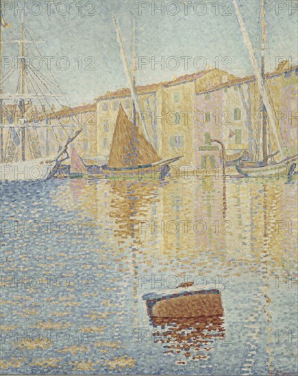 Red Buoy (La bouée rouge). Artist: Signac, Paul (1863-1935)