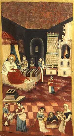 The Nativity of the Virgin. Artist: Anonymous