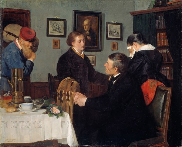 The Farewell. Artist: Backer, Harriet (1845-1932)