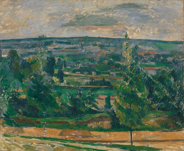Landscape in Jas de Bouffan. Artist: Cézanne, Paul (1839-1906)